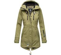 Marikoo lange Damen Steppjacke Abendsternchen mit abnehmbarer Kapuze S