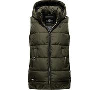 Marikoo Steppweste »Zarinaa« mit vier seitlichen Taschen, olivgrün