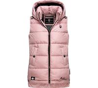 MARIKOO Damen warme Winter Steppweste mit Kapuze Zarinaa Powder Rose Gr. XS