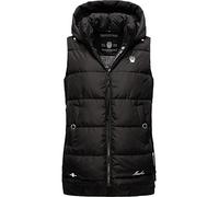 MARIKOO Damen Steppweste Outdoor-Weste mit Abnehmbarer Kapuze Zarinaa Black Gr. S