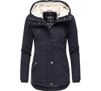 Marikoo Winterjacke »Bikoo« sportliche Damen Outdoor Baumwolljacke mit Kapuze, blau