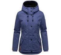 Winterjacke MARIKOO "Bikoo", Damen, Gr. S (36), blau (lilablau), Oberstoff: 100% Baumwolle, Futter: 100% Polyester, Wattierung: 100% Polyester, Ärmelfutter: 100% Polyester, figurumspielend hüftbedecke