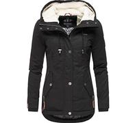 Marikoo Winterjacke »Bikoo« sportliche Damen Outdoor Baumwolljacke mit Kapuze, schwarz