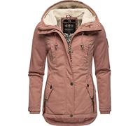 Winterjacke MARIKOO "Bikoo" Gr. M (38), orange (terrakotta) Damen Jacken Winterjacken sportliche Outdoor Baumwolljacke mit Kapuze (59820168-M)