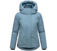 MARIKOO Damen warme Winterjacke mit verstellbarer Kapuze Yeminaa 16 Powder Blue Gr. XXL
