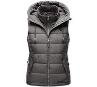 Steppweste MARIKOO "Taisaa" Gr. XS (34), grau (dunkelgrau) Damen Westen Steppwesten inklusive Leckerlie-Beutel (34925364-XS)