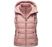 MARIKOO Damen Weste Steppweste gesteppt Frühjahr Übergangsweste B866 [B866-Tais-Powder-Rose-Gr.S]