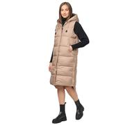 Steppweste MARIKOO "Sayorii" Gr. XL, grau (taupe grey) Damen Westen Steppwesten (10920564-XL)