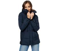 MARIKOO Damen Winter Jacke gesteppte Winterjacke Stepp warm B947 [B947-Akum-Navy-Gr.M]