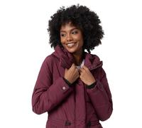 MARIKOO Damen Winter Jacke gesteppte Winterjacke Stepp warm B947 [B947-Akum-Wine-Gr.XS]