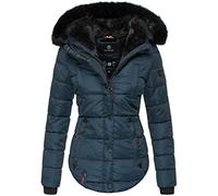 MARIKOO Damen Winter Jacke Herbst Stepp Kurz Parka warm Teddyfell gefüttert 6 Farben Camouflage XS - XXL Lotusblüte