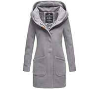 MARIKOO Damen Winter Jacke Mantel Business Trenchcoat Wintermantel Parka XS-XXL MAIKOO (L, Hell Grau)