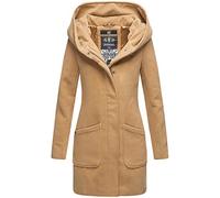MARIKOO Damen Winter Jacke Mantel Business Trenchcoat Wintermantel Parka XS-XXL MAIKOO (M, Camel)