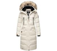 MARIKOO Damen Winter Jacke Stepp Parka Mantel Winterjacke warm gefüttert Kunstpelz Schneesternchen XS-XXL