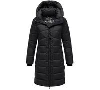MARIKOO Damen Winter Jacke Steppmantel Parka Mantel Anorak Winterjacke warm gefüttert abnehmbarer Kapuze Kaltnäschen S - 3XL (DE/NL/SE/PL, Alphanumerisch, M, Regular, Regular, Schwarz)