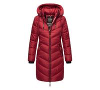 Marikoo Damen Winter Steppjacke - Armasa, lang mit Kapuze & Teddyfell XL
