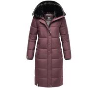 MARIKOO Damen Winter Steppjacke Lang B936 [B936-Relizi-Dusty-Plum-Gr.3XL]