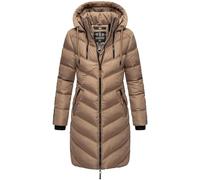 MARIKOO Damen Winter Steppjacke Mantel Parka Winterjacke gesteppt B842 [B842-Armas-Taupe-Grey-Gr.XL]