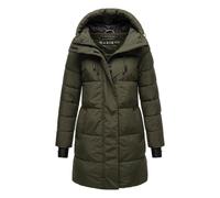 Winterjacke MARIKOO "Kaituu XVI", Damen, Gr. S, grün (schwarz olive), Obermaterial: 100% Polyester; Innenmaterial: 100% Polyester; Futter/Wattierung: 100% Polyester, Jacken, mit großer Kapuze, Topsell