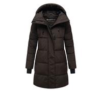 Winterjacke MARIKOO "Kaituu XVI", Damen, Gr. XL, choco, Obermaterial: 100% Polyester; Innenseite: 100% Polyester; Futter: 100% Polyester; Wattierung: 100% Polyester, Jacken Winterjacke, mit großer Kap