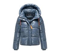Marikoo Damen Winter Steppjacke Skyraa mit Kapuze & glänzendem Design XL