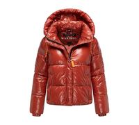 Winterjacke MARIKOO "Skyraa", Damen, Gr. XS, schwarz terracotta, Obermaterial: 100% Nylon; Futter: 100% Polyester; Wattierung: 100% Polyester; Ärmelfutter: 100% Polyester, Jacken, Leicht glänzendes Ob