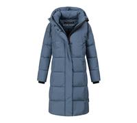 MARIKOO Damen Wintermantel (XS-3XL) - gesteppt, abnehmbare Kapuze, Bewegungsschlitz - N099