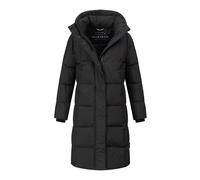 MARIKOO Damen Wintermantel (XS-3XL) - gesteppt, abnehmbare Kapuze, Bewegungsschlitz - N099