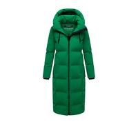 MARIKOO Damen Wintermantel (XS-5XL) - gesteppt, abnehmbare Kapuze, winddicht - N102 - SmaragdGreen Größe L - Gr.L