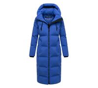 MARIKOO Damen Wintermantel (XS-5XL) - gesteppt, abnehmbare Kapuze, winddicht - N102 - GalaxyBlue Größe XS - Gr.XS