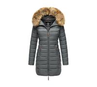 Steppmantel MARIKOO "Rose-Stepp" Gr. 4XL (48), blau (dunkelblau) Damen Mäntel (35659127-4XL) dunkelblau