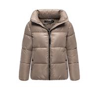 Winterjacke MARIKOO "Hazalee", Damen, Gr. XL, taupe grau, Obermaterial: 100% Polyester; Futter: 100% Polyester; Wattierung: 100% Polyester; Ärmelfutter: 100% Polyester, Jacken, mit leicht gläzendem Ob