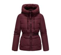 Marikoo Damen Winterjacke Himee mit Taillengürtel & Magnettaschen XL
