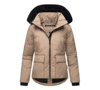 Marikoo Damen Winterjacke kurz mit Kunstfell & Teddyfutter - Morinaa XS