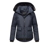 Marikoo Damen Winterjacke kurz mit Kunstfell & Teddyfutter - Morinaa XS