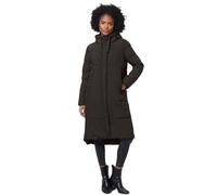 MARIKOO Damen Winterjacke lang Winter Stepp Jacke Mantel Steppjacke warm gefüttert B968 [B968-Soran-Schwarz-Gr.S]