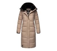MARIKOO Damen Winter Steppjacke Lang B936 [B936-Relizi-Taupe-Gr.3XL]