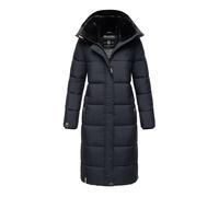 MARIKOO Damen Winter Steppjacke Lang B936 [B936-Relizi-Navy-Gr.L]