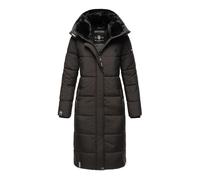 MARIKOO Damen Winter Steppjacke Lang B936 [B936-Relizi-Schwarz-Gr.L]