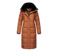 Marikoo Damen Winterjacke - Lange Steppjacke mit abnehmbarer Kapuze XL