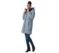 MARIKOO Damen Winterjacke lange Winter Stepp Jacke mit Teddyfell warm gefüttert B978 [B978-Natsuk-Powder-Blue-Gr.XS]