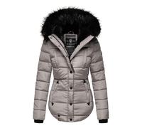Steppjacke MARIKOO "Lotusblüte" Gr. S (36), grau (mittelgrau) Damen Jacken Lange (37957607-S)