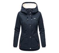 Marikoo Winterjacke »Bikoo« sportliche Damen Outdoor Baumwolljacke mit Kapuze, blau