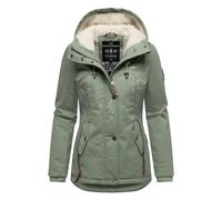 Winterjacke MARIKOO "Bikoo", Damen, Gr. S (36), mint, Oberstoff: 100% Baumwolle, Futter: 100% Polyester, Wattierung: 100% Polyester, Ärmelfutter: 100% Polyester, figurumspielend hüftbedeckend, hoch ge