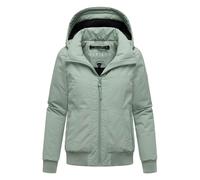 Marikoo Damen Winterjacke Mooni 16 im sportlichen Bomber-Stil mit Kapuze L