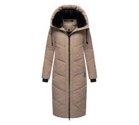 Marikoo Damen Winterjacke Nadaree - lang, warm & mit Kapuze L