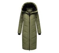 Marikoo Damen Winterjacke Nadaree - lang, warm & mit Kapuze S