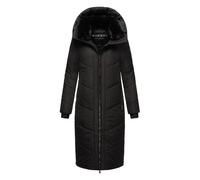 Winterjacke MARIKOO "Nadaree XVI" Gr. S, schwarz Damen Jacken Winterjacken Stepp Mantel mit großer Kapuze (94674530-S)
