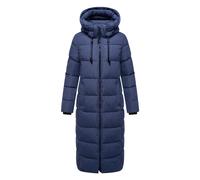 Winterjacke MARIKOO "Nadeshikoo XIV", Damen, Gr. XXL, blau violet, Obermaterial: 100% Polyester; Innenmaterial: 100% Polyester; Fütterung & Wattierung: 100% Polyester, Jacken, extra langer Winter Mant