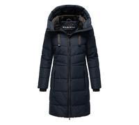 Winterjacke MARIKOO "Natsukoo XVI", Damen, Gr. L, blau (navy), Obermaterial: 100% Polyester, Jacken, Stepp Mantel mit großer Kapuze, Topseller (77242430-L) navy
